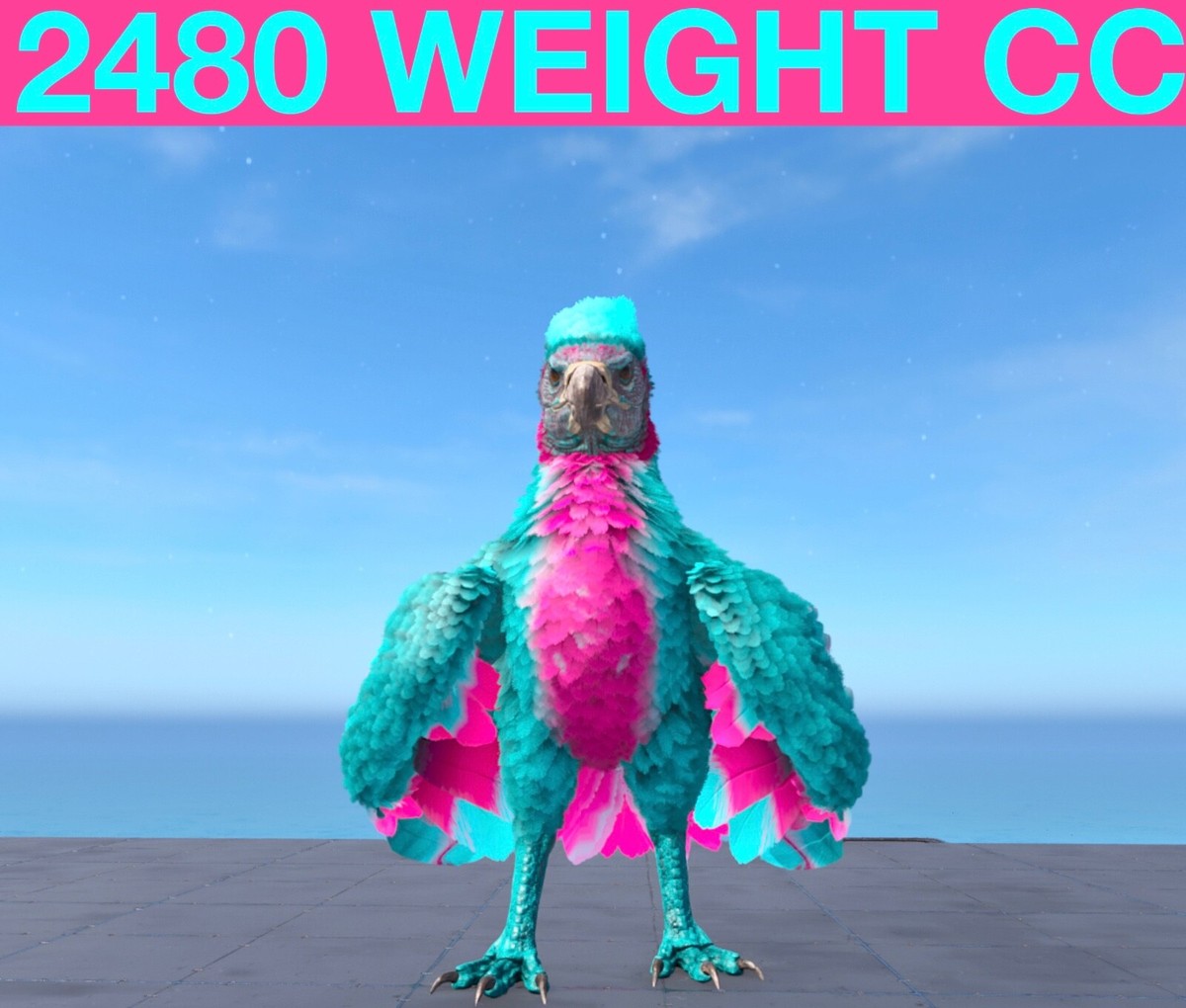 2480 Weight Cotton Candy Argentavis Ark Survival Ascended ASA PVE