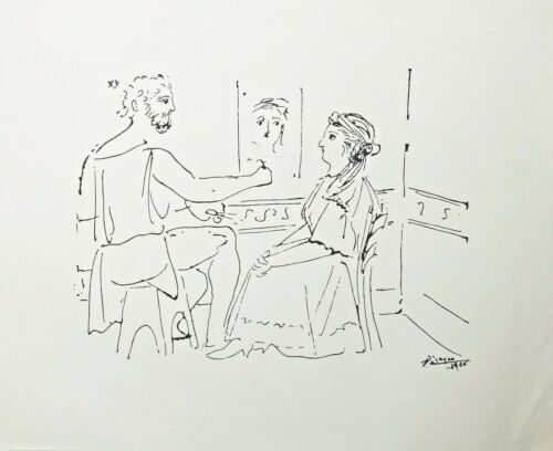 Vintage 1961 Pablo Picasso “Portrait of Maia” Art Print Vintage 1961 Pablo Picasso “Portrait of Maia” Art Print