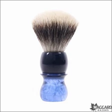Shaving Brush - Maggard Razors Blue Handle 2-Band Badger Shaving Brush, 24mm
