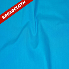 Turquoise Polyester Cotton Broadcloth Fabric - 60" Wide - Sold by the Yard