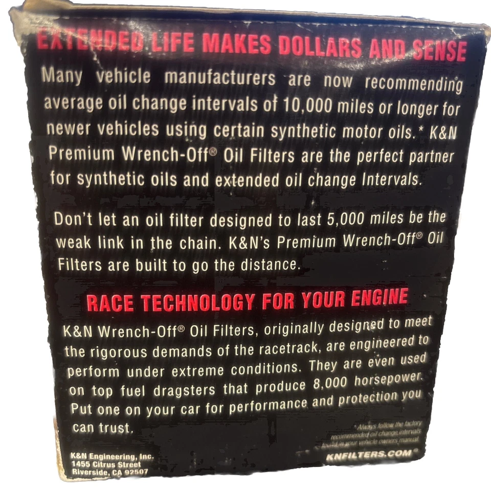 K&N HP-2004 Filter Performance Gold Oil Filter Brand New Sealed - Image 4 of 4