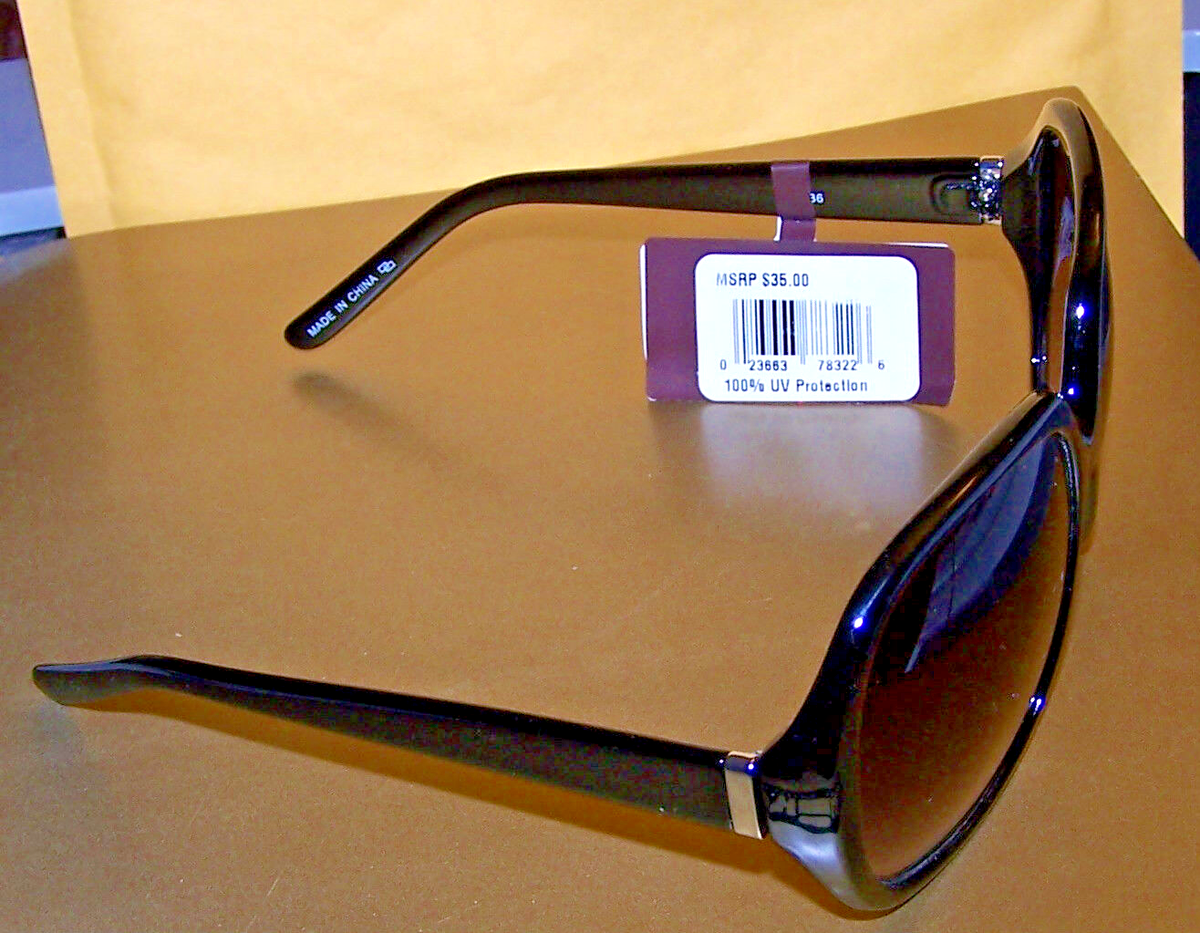 Claiborne - VILLAGER Sunglasses - BLACK W SILVER ACCENT #83036