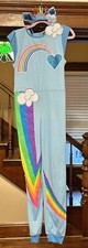 Child Rainbow Dash Blue Jumpsuit Costume - My Little Pony Size M Headband