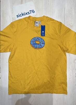 Adidas x The Simpsons Donut Men's T-Shirt Size Medium [HA5818]