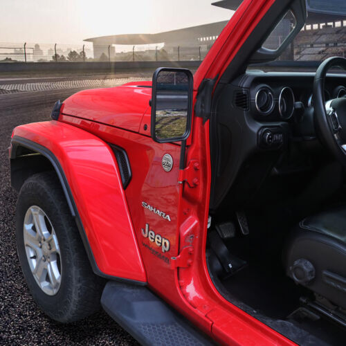 for Jeep Wrangler TJ JK JL 2Pcs Door Off Mirrors Rear View Mirrors Quick  Release | eBay
