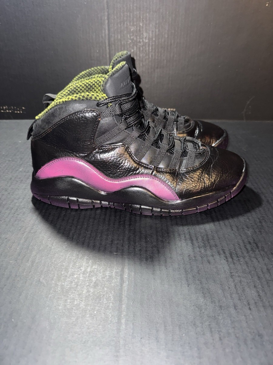 Custom LAKERS Nike Air Jordan 10 Retro Venom 310805-033 Size NICE!