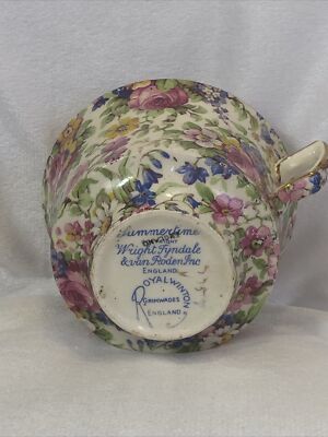 VINTAGE ROYAL WINTON Summertime Chintz Tea Cup c1960's 1 | eBay