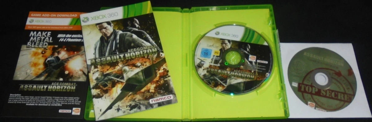 XBOX 360 GAME ACE COMBAT ASSAULT HORIZON + SOUNDTRACK CD PAL INCLUDES MANUAL
