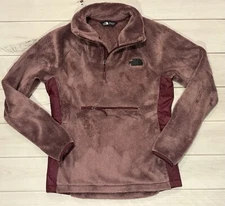 The North Face Osito Hybrid 1/4 Zip Fleece Pullover Womens Purple Jacket Small