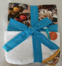 POSH PEANUT Floral Blanket Throw Limited Edition RARE