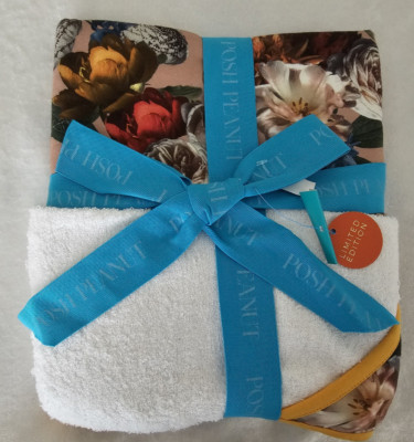POSH PEANUT Floral Blanket Throw Limited Edition RARE