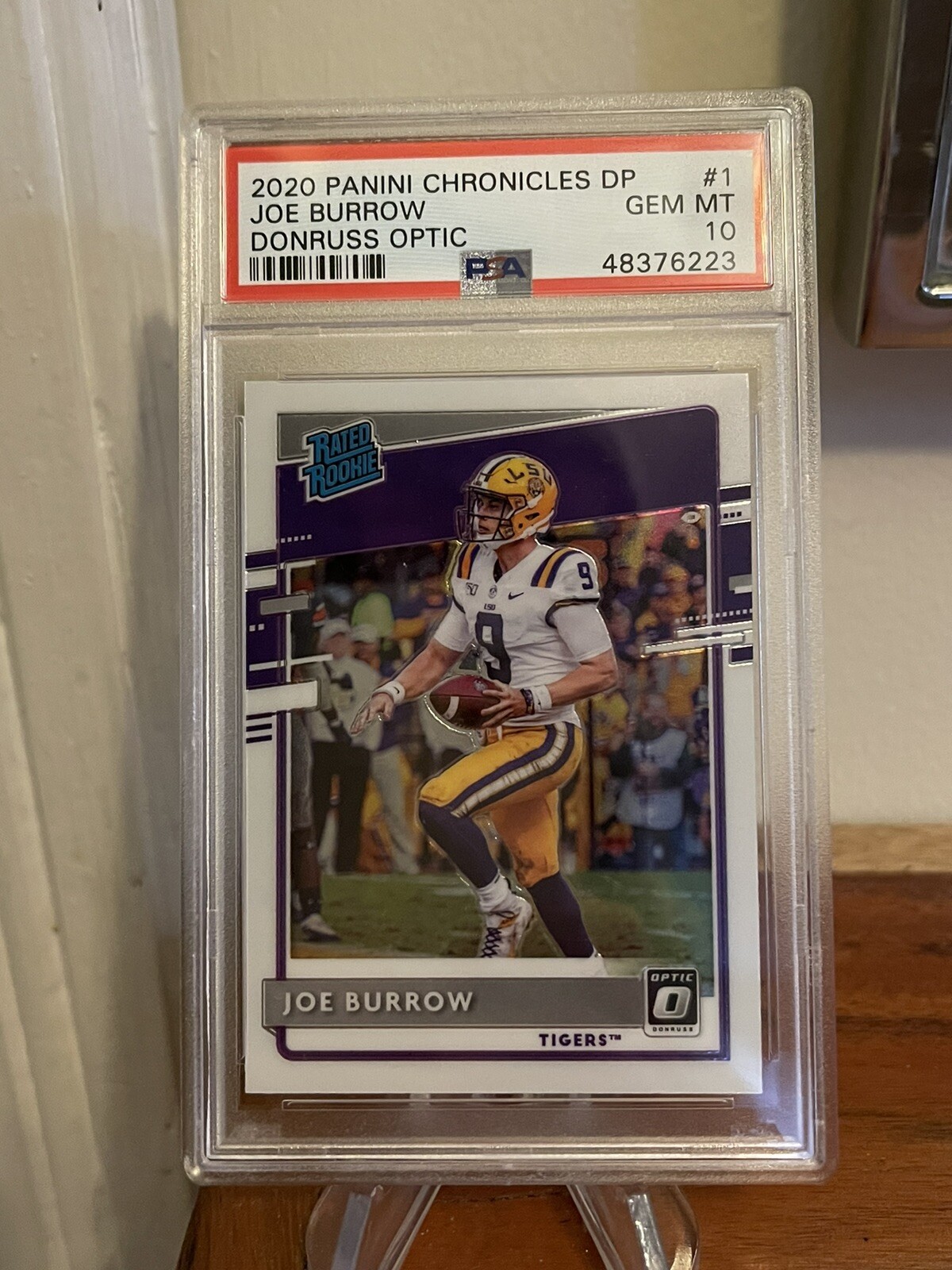Joe Burrow Panini Chronicles Draft Picks Donruss Optic Rated Rookies #1 Base