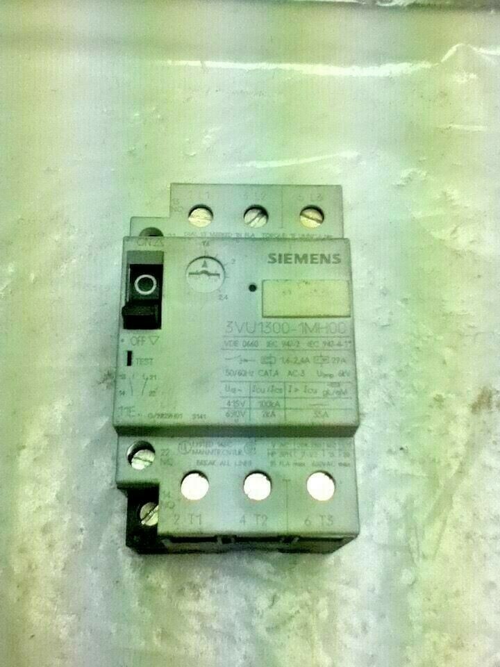 Siemens 3VU1300-1MH00 MOTOR PROTECTOR