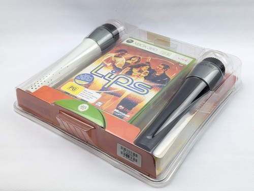 Lips Wireless Microphones Bundle Pack Microsoft Xbox 360 AUS PAL NEW SEALED - Picture 4 of 4