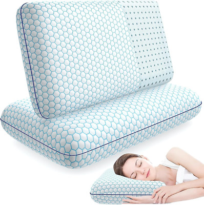 Almohadas de espuma viscoelástica para quienes duermen de lado, boca arriba y bo