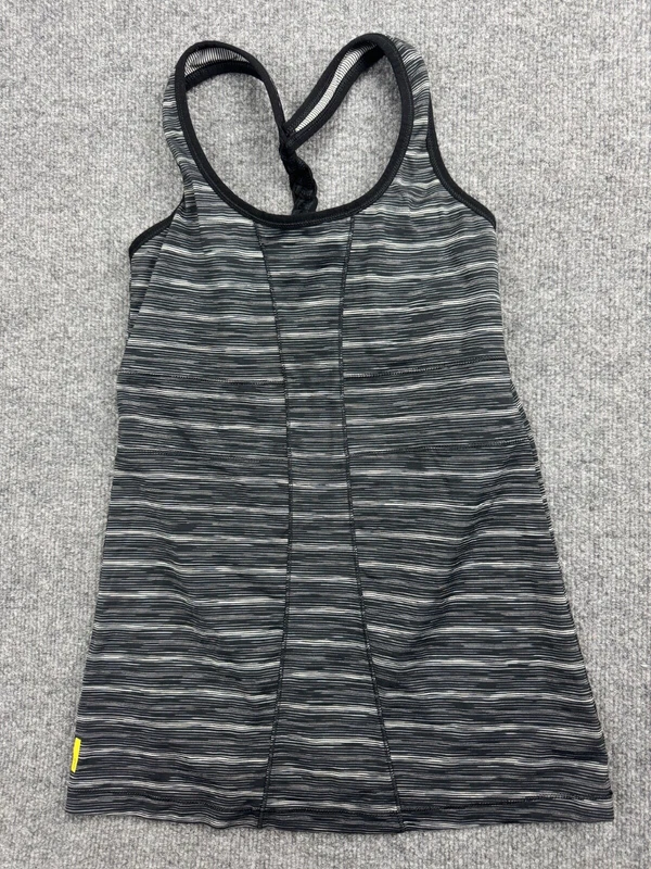 lole stripe braided racerback stretch active tank-bra