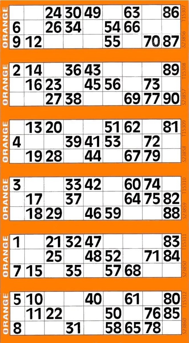 Jumbo 3000 5 PAGE GAMES BINGO TICKETS 6 TO VIEW BINGO BOOKS