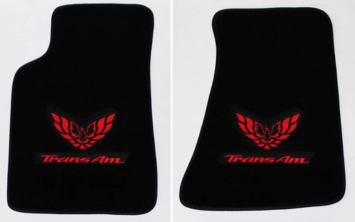 NEW! Carpet Floor Mats 1982-2002 PONTIAC FIREBIRD Trans Am Embroidered Logo All - Picture 7 of 12