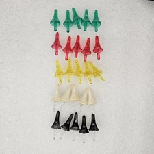 25 Vintage Large Glo ASTRO ROCKET BULB PEGS Lights Ceramic Christmas Tree