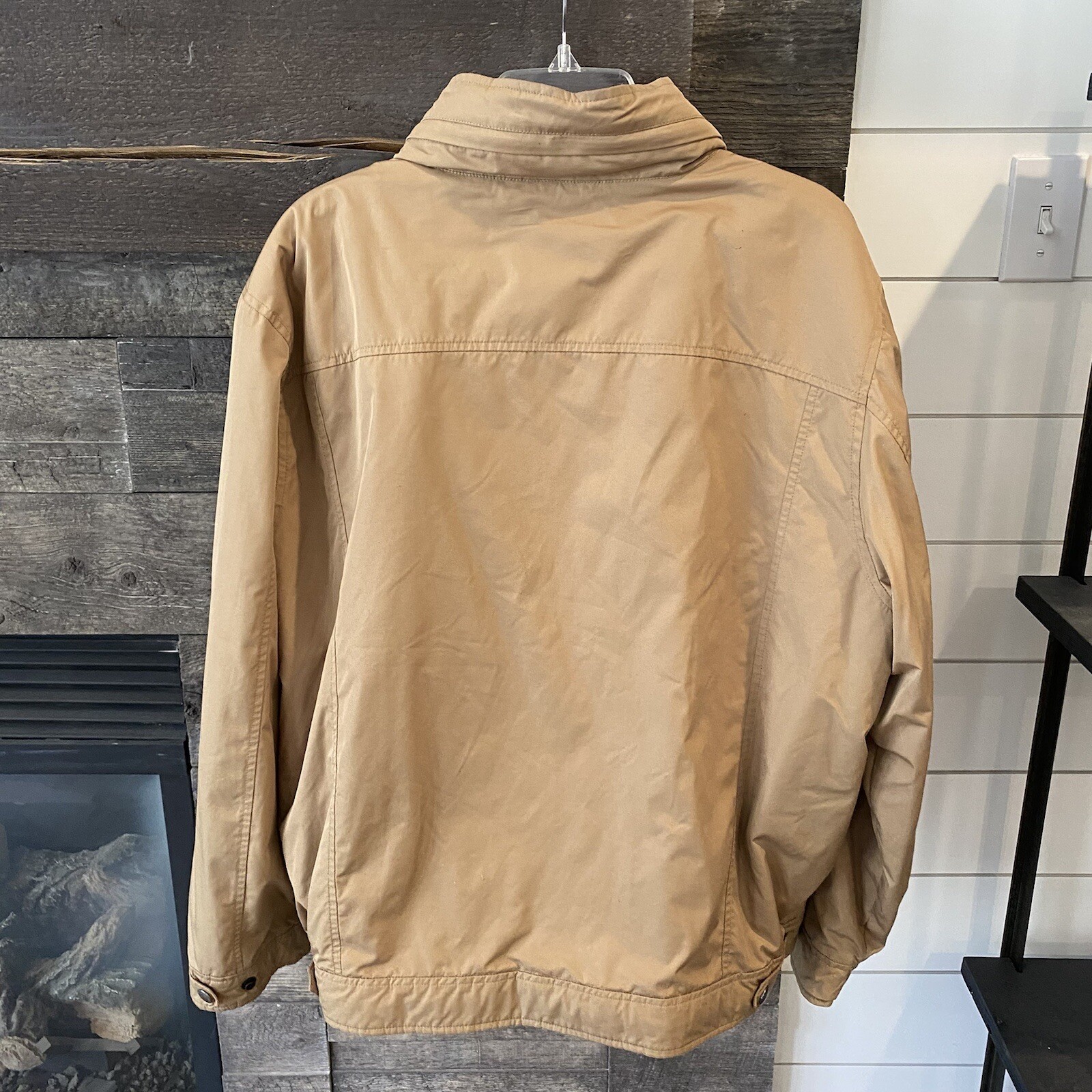 Polo XL da uomo XL RALPH LAUREN marrone chiaro foderato in pile cappuccio nascosto pony logo cavallo