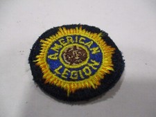 Vintage AMERICAN LEGION BULLION PATCH HEAVY EMBROIDERED SMALL SEW ON EMBLEM