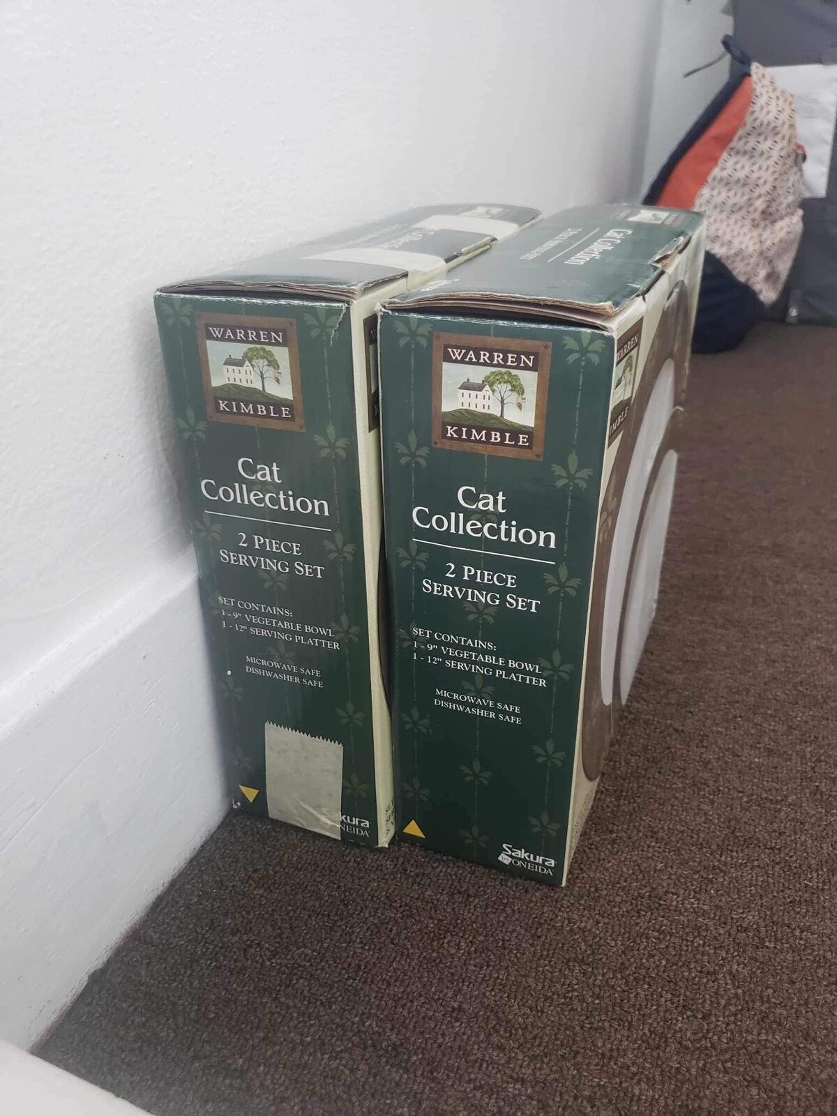 Warren Kimble plate and bowl set new in box