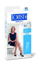 NIB JOBST 119379 UltraSheer Compression Stocking  15-20 Thigh High CT NATURAL LG