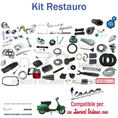 1969 VESPA 150 SPRINT FAST RESTORATION KIT VLB1T