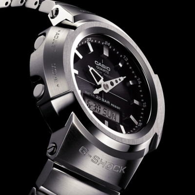 G-Shock Classic 1989 Analog Digital Full Metal Silver Watch GShock