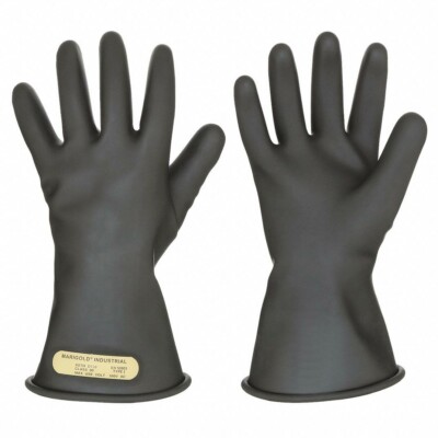 Ansell Class 00 B 11 Electrical Insulating Gloves 00 Class Black Size 8 Small