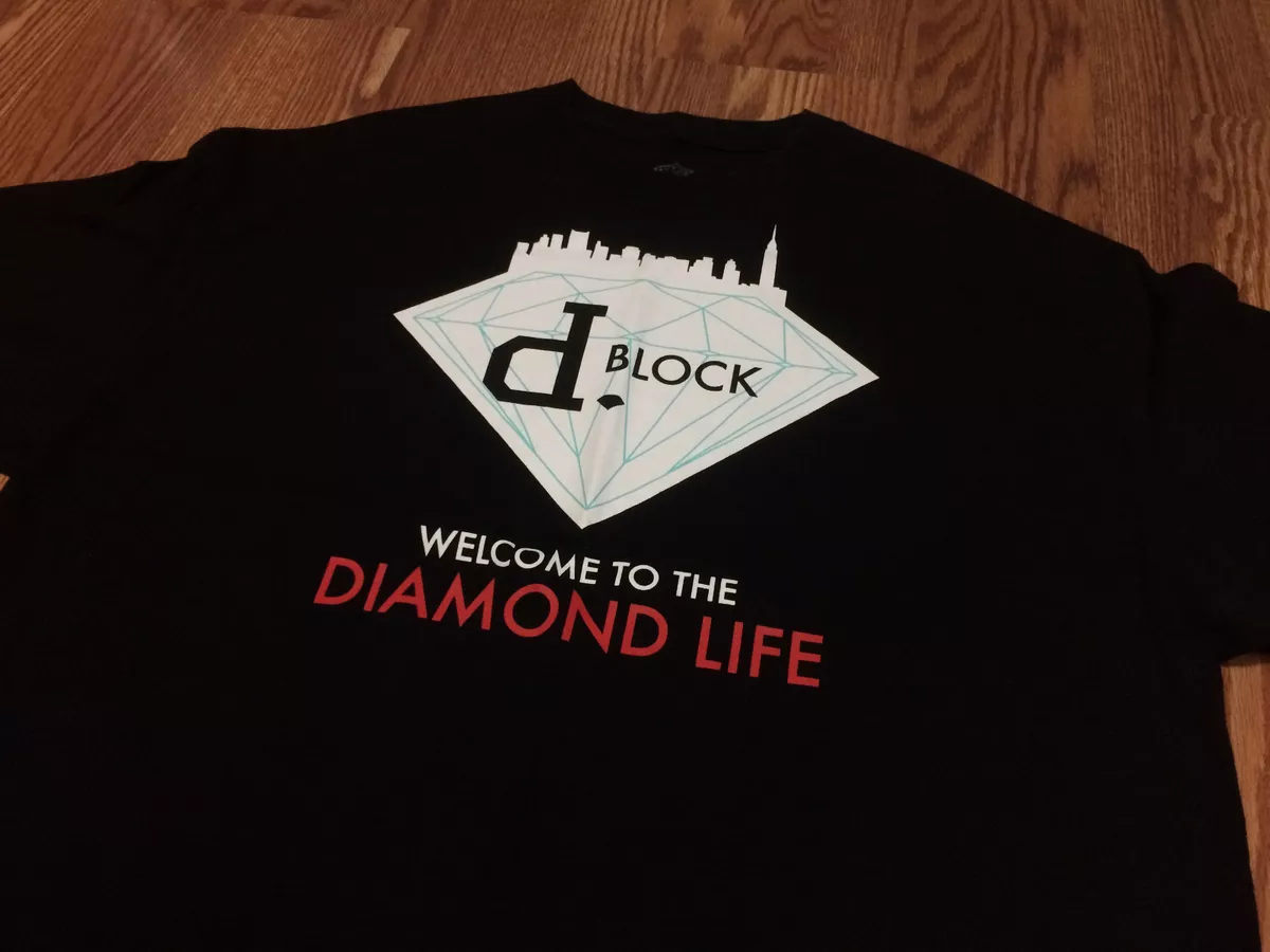 Diamond Supply Co. x D Block Tee Shirt Black XXL RARE Jadakiss