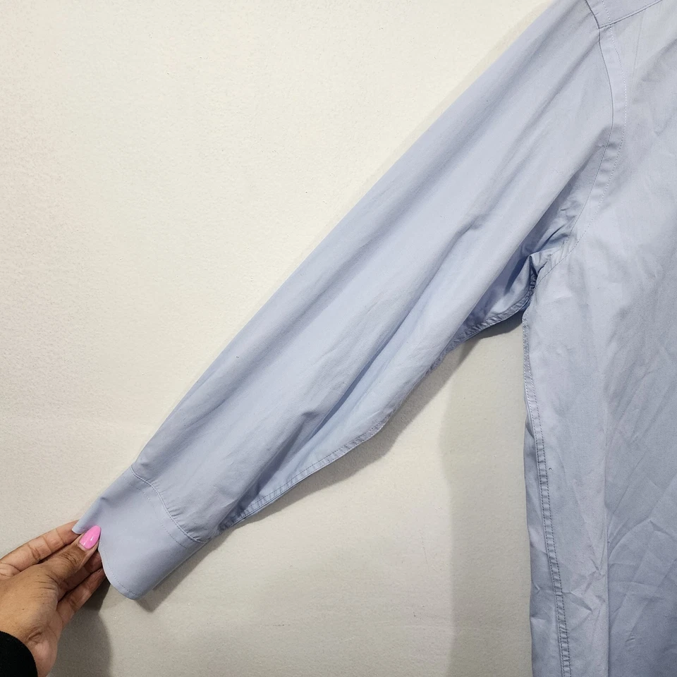 Camisa de Vestir Tallia The Mason Calce Abotonada Azul Oxford Trabajo Talla 32/33 M 15.5 Foto 3 de 4