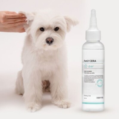 PetO'Cera pet ear sanitizer hypoallergenic cypress water for dogs, cats
