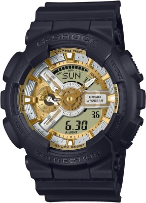 CASIO G-SHOCK GA-110CD-1A9JF Metallic Dial Black Analog-Digital Watch