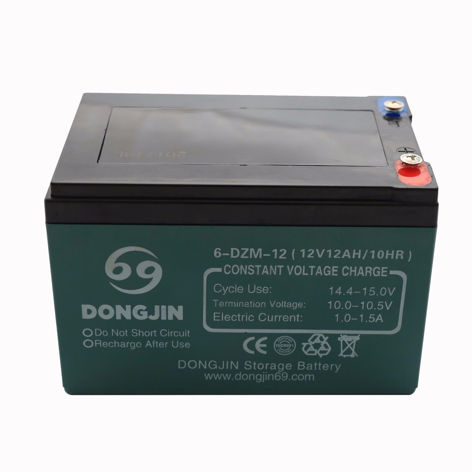 3x 12V 12Ah 6-DZM-12 Battery 6-DZF-12 for Scooter Go Kart E-Bike ATV Golf Cart