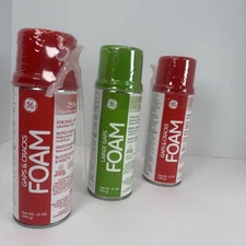 GE 2X Gaps & Cracks Insulating Foam And X1 Large Gaps 12 oz Can. pack of 3 Look