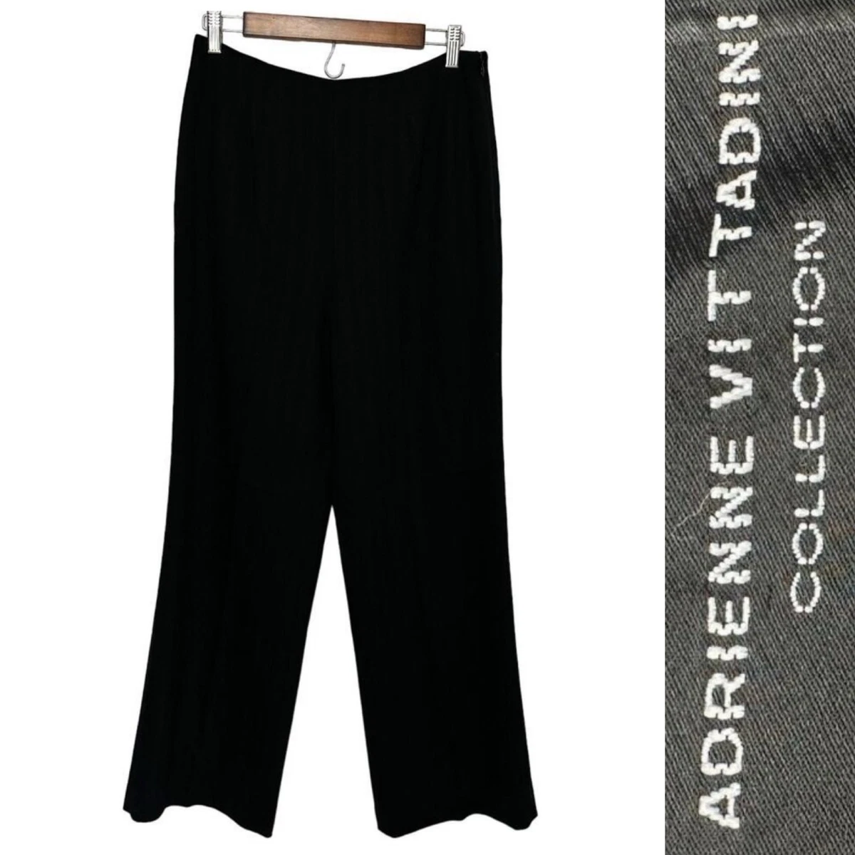 Pantalon Habillé Femme Adrienne Vittadini – Gris, Laine Et Cheveux De Chameau – Taille 2 – Occasion Très Bon état