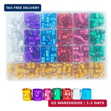 400pcs Hair Jewelry for Braids, Dreadlocks, Beads, Cuffs, Rings  Clips - Colorf