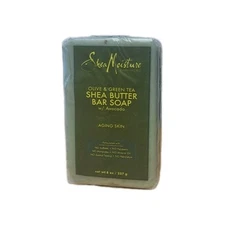 Shea Moisture Olive Green Tea Shea Butter Bar Soap Avocado for Dry Aging Skin