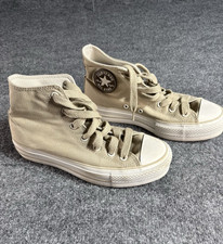 Converse Chuck Taylor All Star Lift Platform Beige/White Women s 8.5