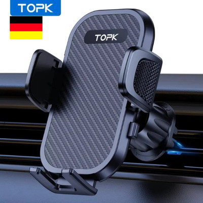TOPK Car Phone Holder for Air Vent, Non-Slip Car Phone Mount, 360° Rotatable