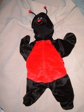 Little Girls Snuggly Plush Friendly Ladybug Lady Bug Costume Sz 4-XSmall