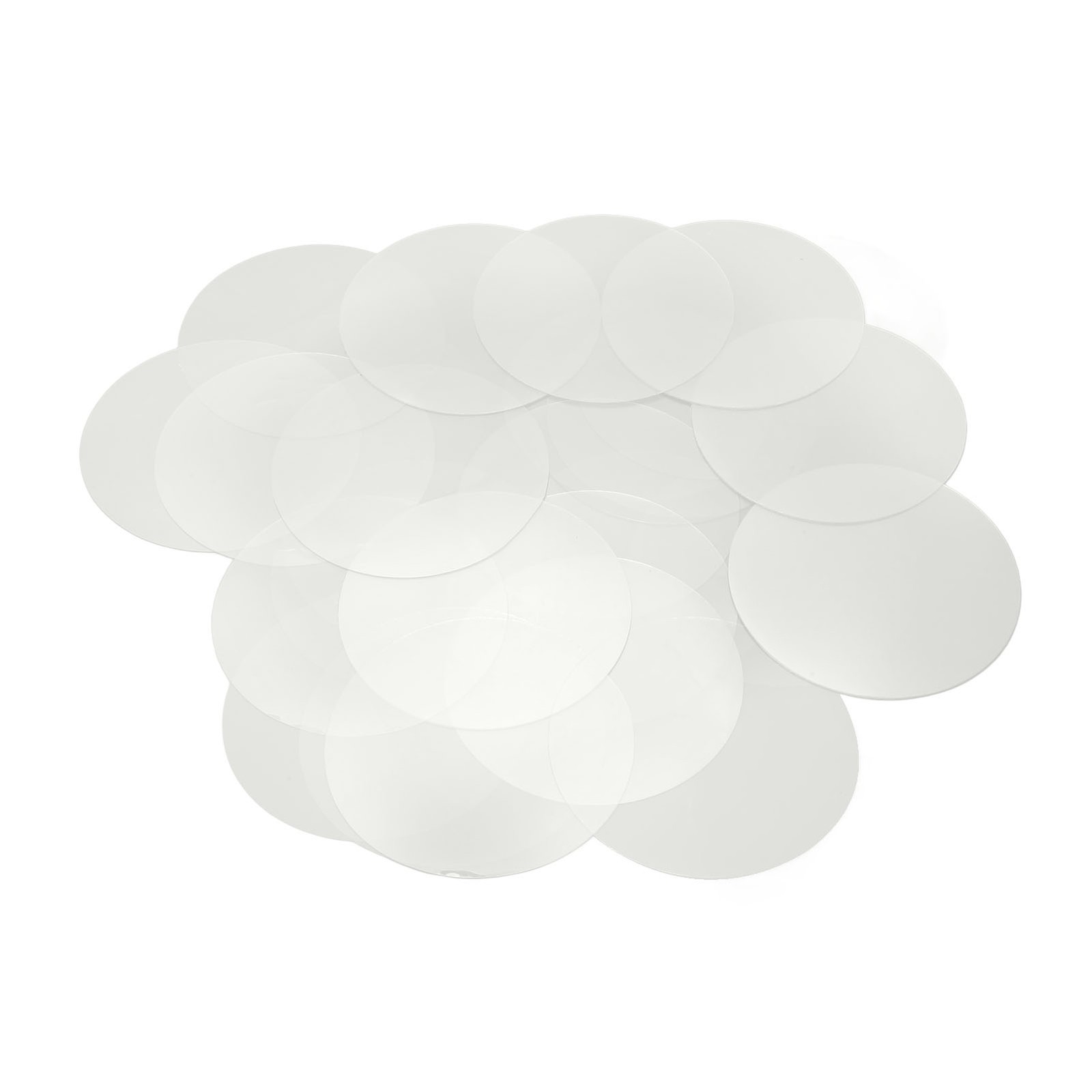 200 Sheets Transparent Badge Film Durable Clear PVC Multi Purpose Badge