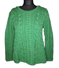 IrelandsEye Small 100%  Wool Aran Chucky Cabl...