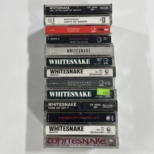 Whitesnake Cassette Tapes Lot Of 13 Rock Vintage Mirage Geffen 1981