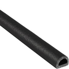 Trim-Lok D-Shaped Rubber Seal   .312  Height, .468  Width, 25  Length   EPDM Foa