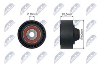 NTY Spannrolle, Keilriemen RNK-CT-043 FüR CitroËN Passend FüR Fiat Peugeot