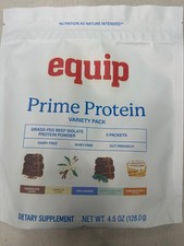 Equip Prime Protein Variety Pack Grass-Fed Beef Isolate Powder 5 Packets 4.5oz