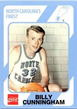 1989-90 Collegiate Collection/Coca-Cola North Carolina's - Billy Cunningham #37