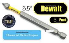 6 Pack Dewalt Maxfit Ultra PH1 Drill Bit Impact Ready Phillips 1 3.5" In